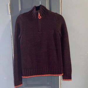 Prince & Fox Purple Sweater with Orange Accents